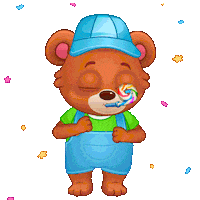 Celebrate New Year Sticker by Lucas and Friends by RV AppStudios