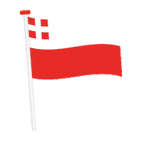 DokkumerVlaggenCentrale flag utrecht vlag domtoren Sticker