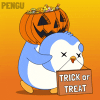 Trick Or Treat Halloween GIF by Pudgy Penguins