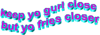 pink fries Sticker by AnimatedText