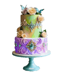 Glow Wedding Cake Sticker