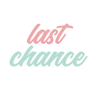 Last Chance Sticker by Ibu Shop