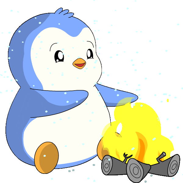 Fire Camping Sticker by Pudgy Penguins