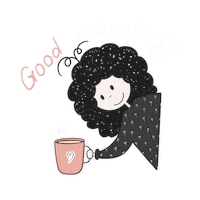 Good Morning Coffee Sticker
