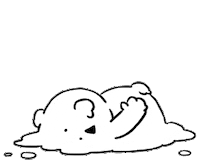 Bear くま Sticker by すこぶる動くウサギ