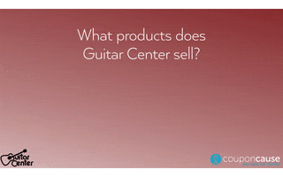 Guitar Center Faq GIF by Coupon Cause