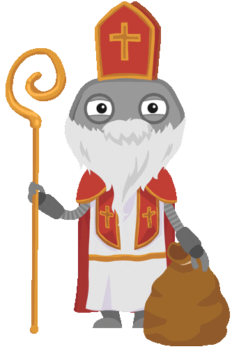 St Nicholas Christmas Sticker by cabuu