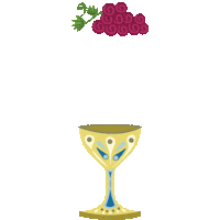 Wine Cup Sticker