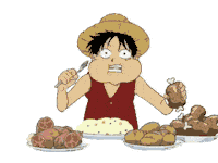 Hungry One Piece Sticker by Toei Animation
