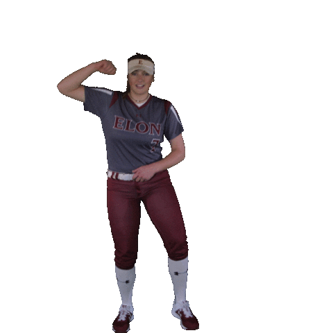Elon Softball Sticker by Elon Phoenix