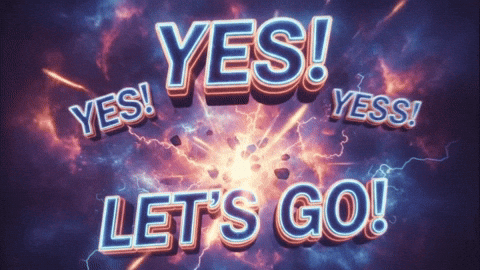 Lets Go Yes GIF by Marcel Katz Dalí / The Art Plug