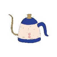 ForestCloudBev christmas coffee blue cafe Sticker