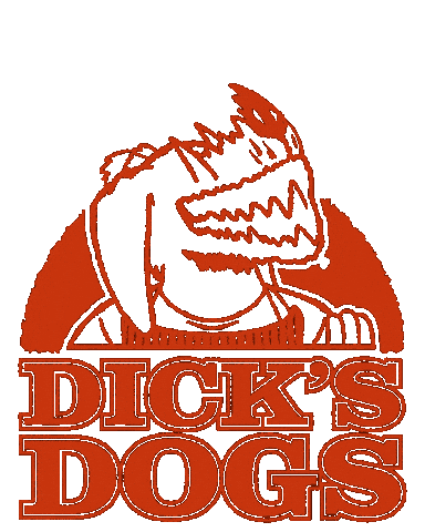 Dicksdogs Sticker by Angus Ulyett
