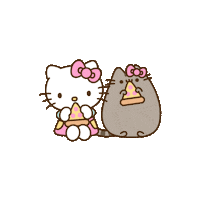 Hello Kitty Cat Sticker by Pusheen