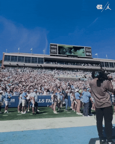 Lets Go Football GIF by UNC Tar Heels