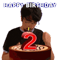 2Nd Birthday Turning 2 Sticker