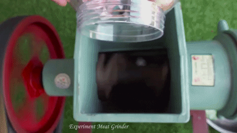 ExperimenMeatGrinder giphyupload candy meat underground GIF