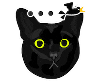 Black Cat Sticker