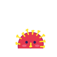 Virus Pulmones Sticker by ChektAhora