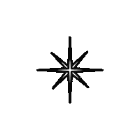 North Star Sticker by Leslie Hedges Design