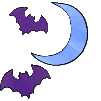 Crescent Moon Sticker by Sam