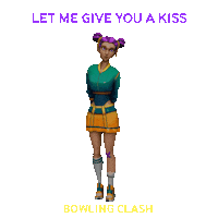 Girl Hello Sticker by Bowling Clash: New Legends