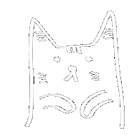Cat ねこ Sticker by Illustrator.aki