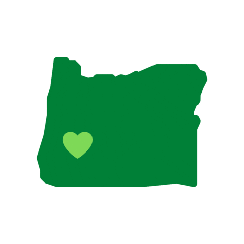 Pacific Northwest Heart Sticker by Oregon FBLA