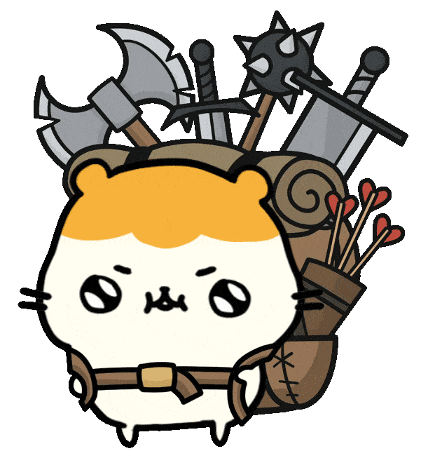 Adventure Hamster Sticker