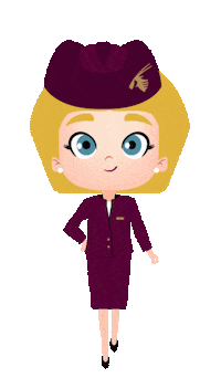 qatarairways travel airline cabin crew qatar airways Sticker