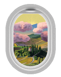 qatarairways travel italy country airline Sticker