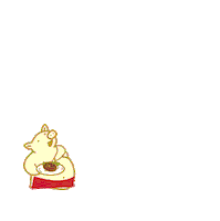 yabaton_official yummy delicious pig かわいい Sticker