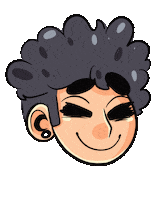 Happy Cartoon Sticker