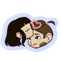 Forehead Kiss Love Sticker