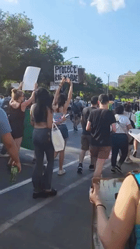 Austin Protesters March for Abortion Rights After Roe v Wade Overturned