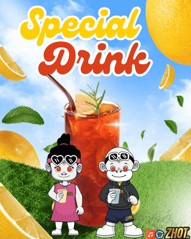 Cool Drink GIF by Zhotcita