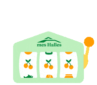 meshalles slot machine halle halles machine a sous Sticker