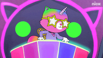 rainbow butterfly unicorn kitty party GIF by Nickelodeon