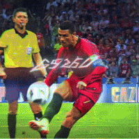 Ronaldo Vs Spain GIF