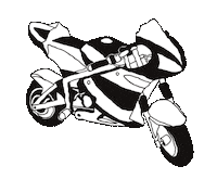 Race Motorcycle Sticker