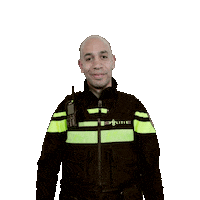 politieacademie student salute agent politie Sticker
