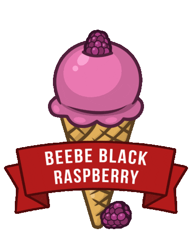 Black Raspberry Icecream Sticker by Cornell Alumni