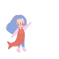 Little Girl Sticker
