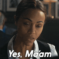 Zoe Saldana Yes GIF by Paramount+