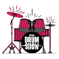 Drums Drumming Sticker by The UK Drum Show