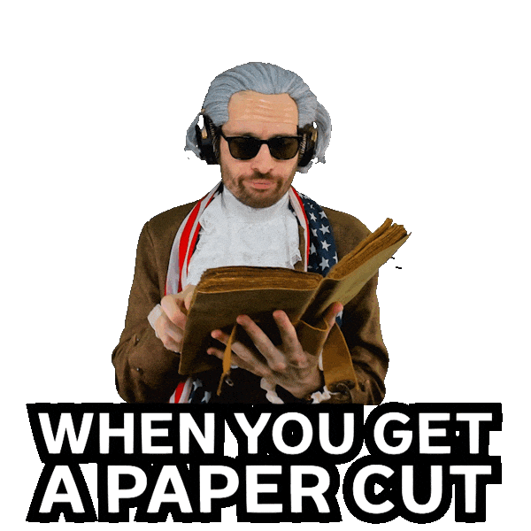 Injury Papercut Sticker