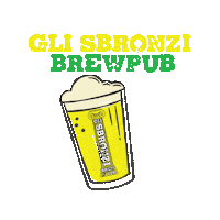 Happy Food Sticker by GliSbronziBrewpub