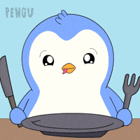 Bon Appetit Wtf GIF by Pudgy Penguins