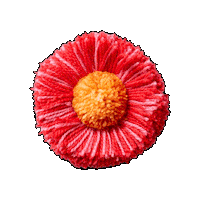 Flower Tufting Sticker by Strange Fellows Brewing