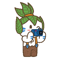 Pandooin mascot selfie portrait taking picture Sticker